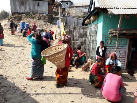 The weekly market at pãca kanne