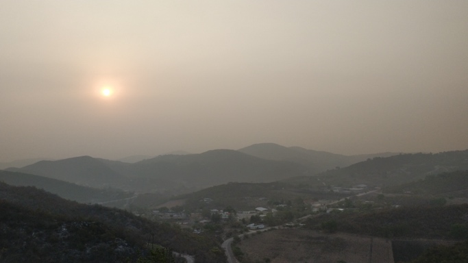 View of the area around SMA at sunrise